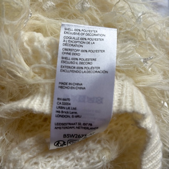 Anthropologie Ivory Textured Knit - Picture 4 of 4